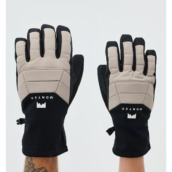 NWOT MONTEC Kilo Ski Gloves Sand Black XS - Picture 1 of 3